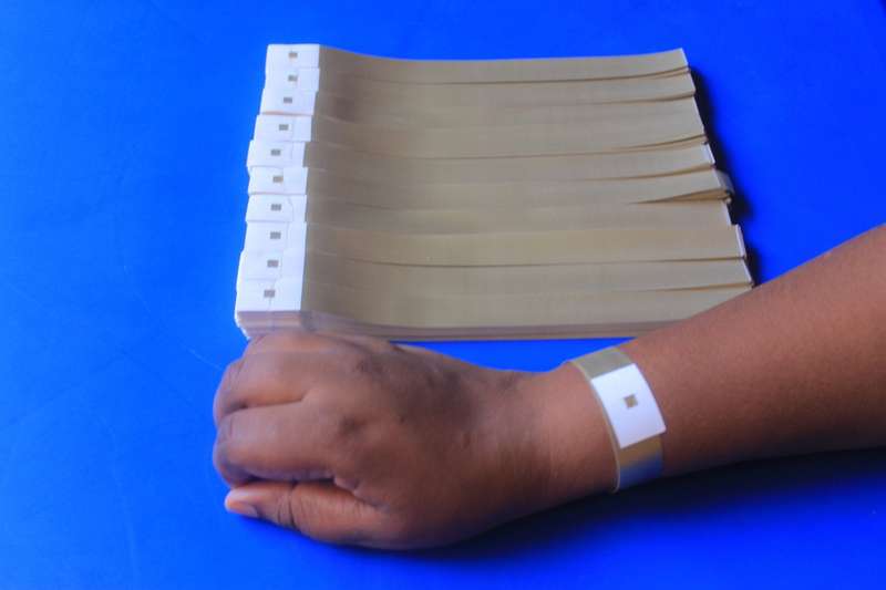 Synthetic Paper Wristbands for Events  (Plain)
