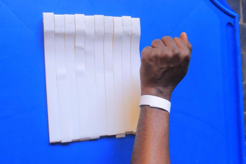 Synthetic Paper Wristbands for Events  (Plain)