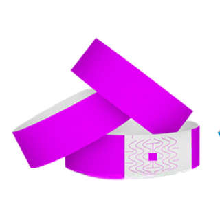 Synthetic Paper Wristbands for Events  (Plain)