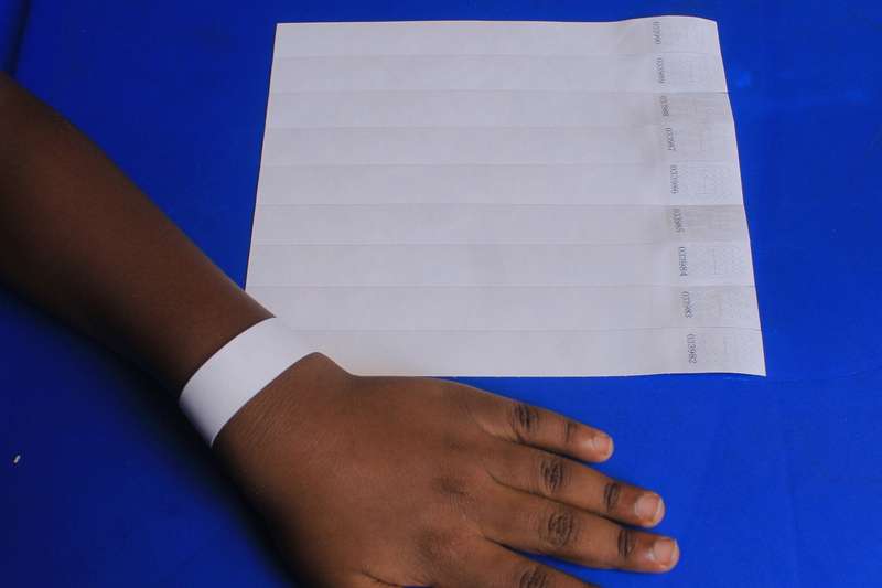Tyvek 19mm Wristbands for Events (Plain)