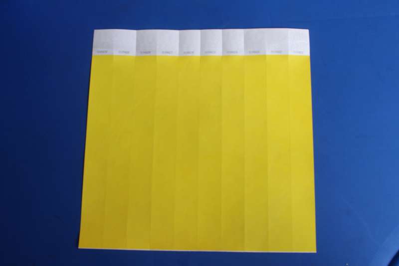 Tyvek 25mm Plain Wristbands for Events