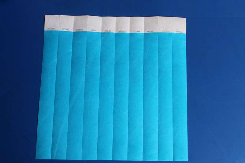 Tyvek 25mm Plain Wristbands for Events