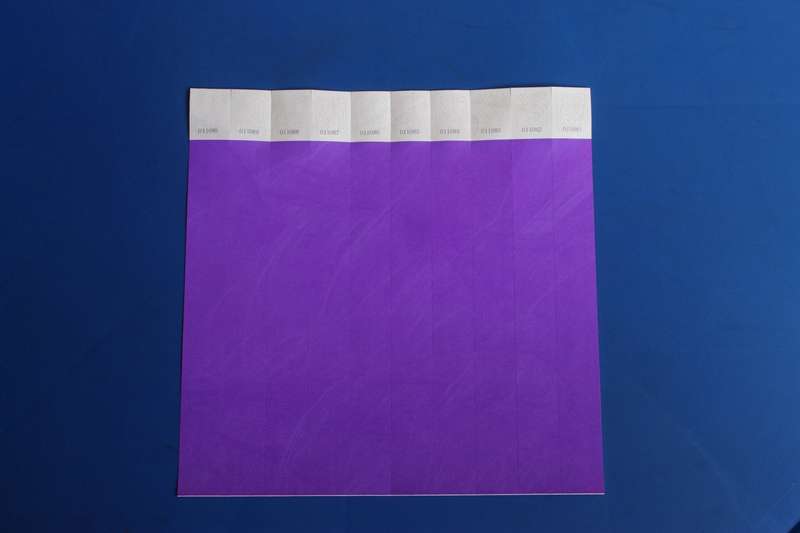 Tyvek 25mm Plain Wristbands for Events