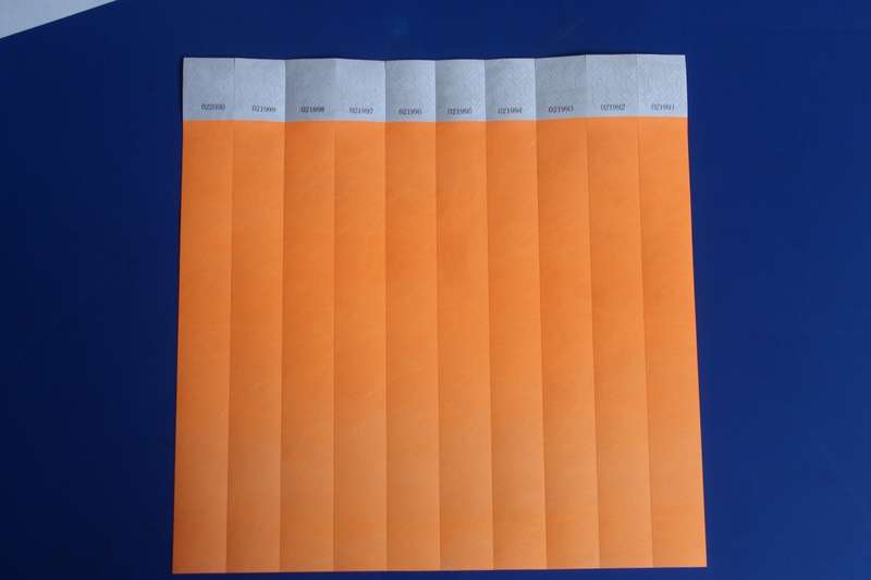 Tyvek 25mm Plain Wristbands for Events