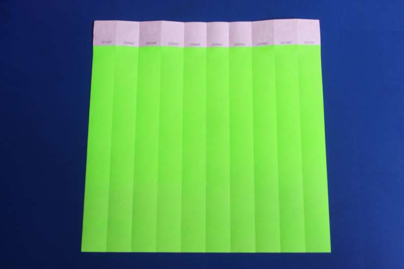 Tyvek 25mm Plain Wristbands for Events