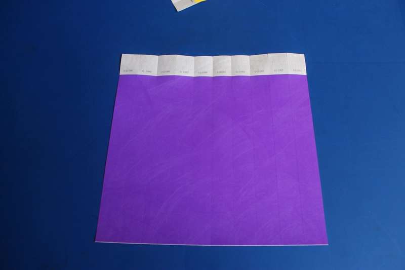 Tyvek 25mm Plain Wristbands for Events