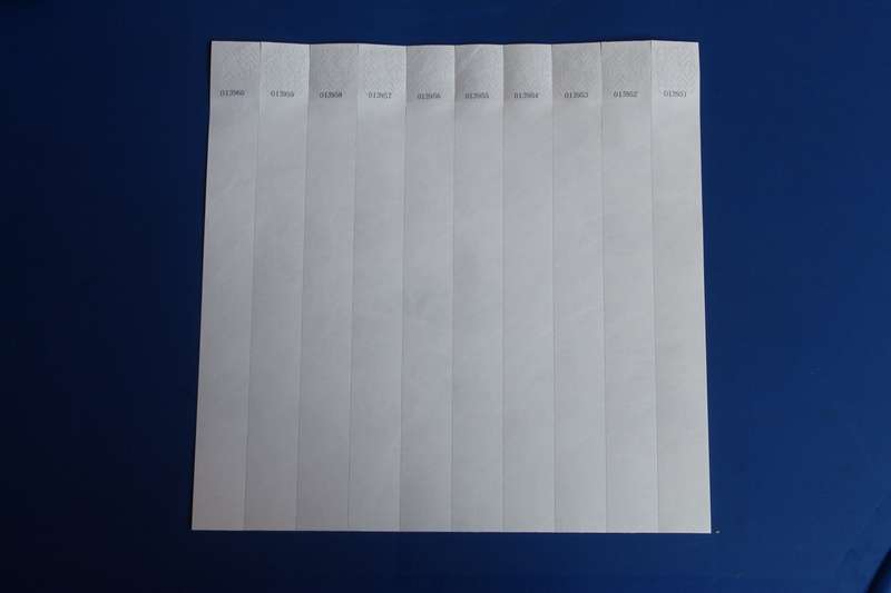 Tyvek 25mm Plain Wristbands for Events