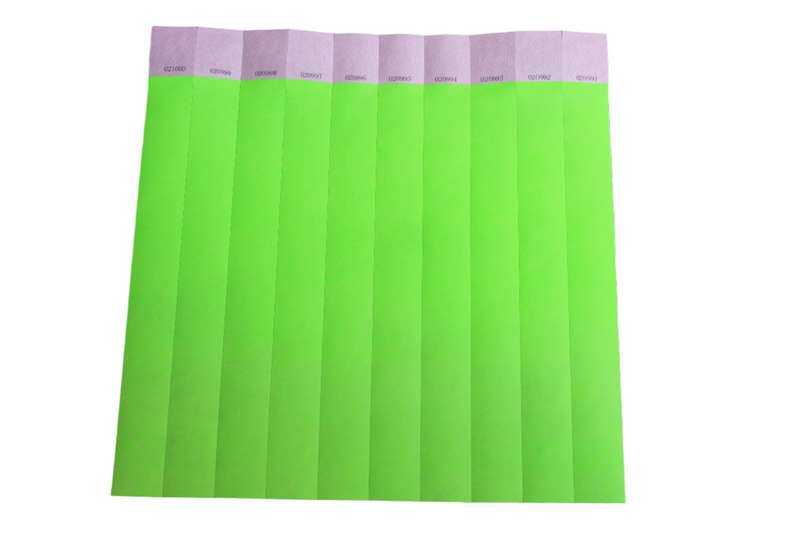 Tyvek 25mm Plain Wristbands for Events