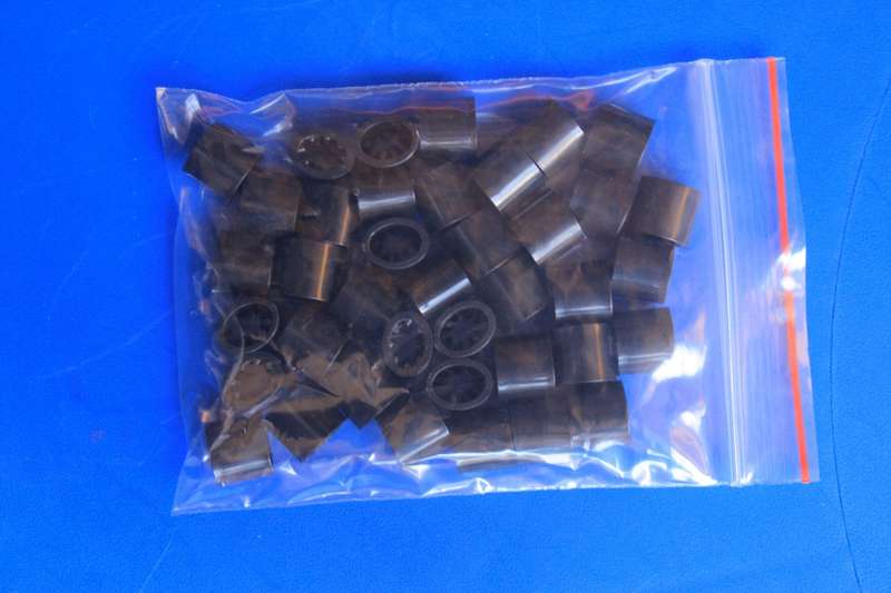 Wristbands(Material) Plastic Barrel Sliding Lock Clasp Toggles (Pack of 50)