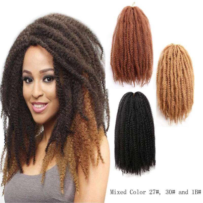 3 Packs X-pression Marley Braiding Hair 18 Inch