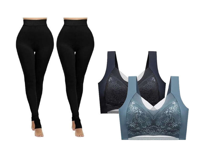 Women's Winter Warm Stretchy Thermal Leggings Pants Fleece Lined Tights & Ultimate Comfort Push-U...