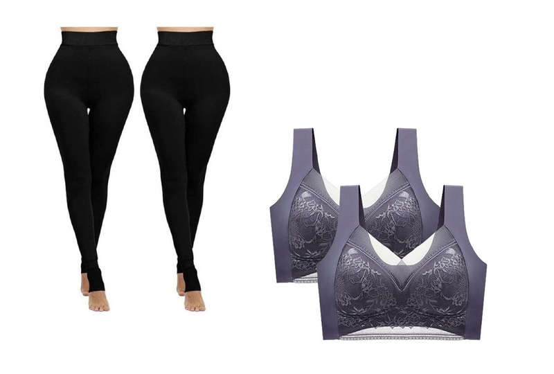 Women's Winter Warm Stretchy Thermal Leggings Pants Fleece Lined Tights & Ultimate Comfort Push-U...
