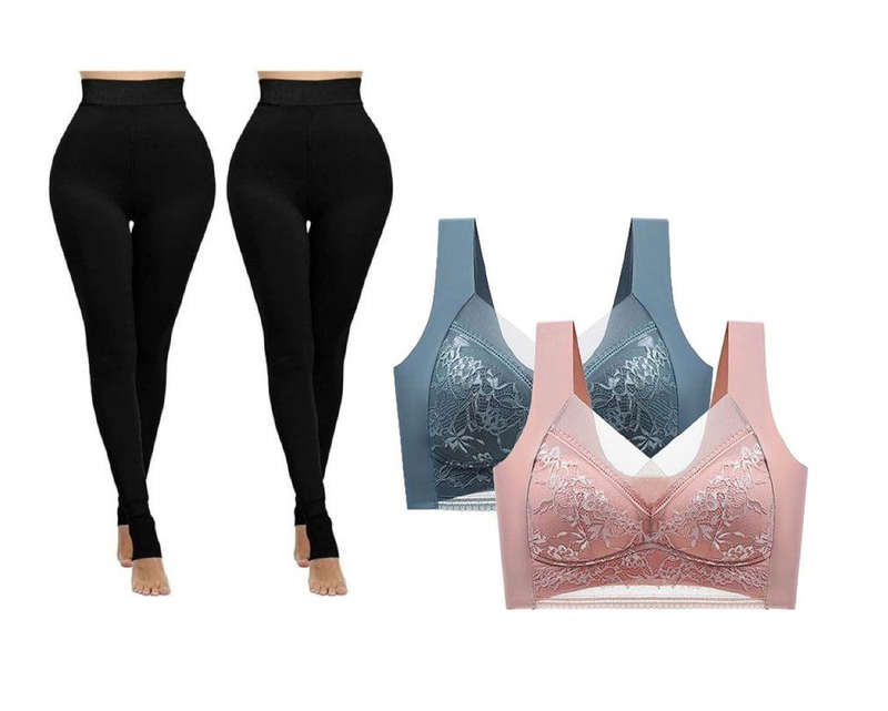 Women's Winter Warm Stretchy Thermal Leggings Pants Fleece Lined Tights & Ultimate Comfort Push-U...