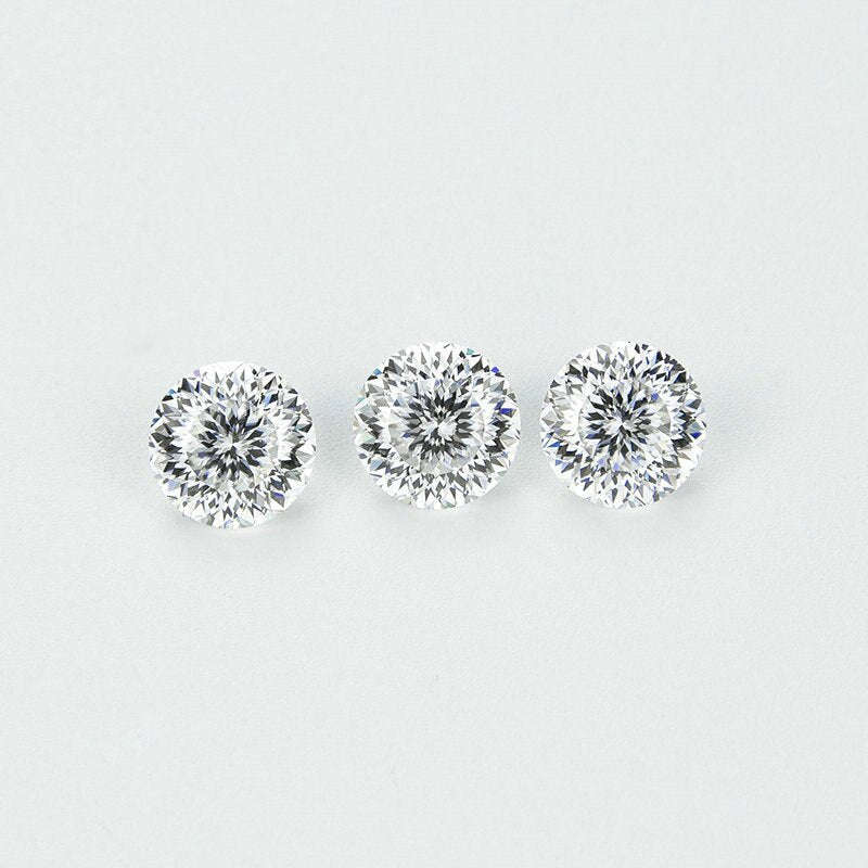 Plum Blossom Cut Moissanites - 8.0mm 2.0ct