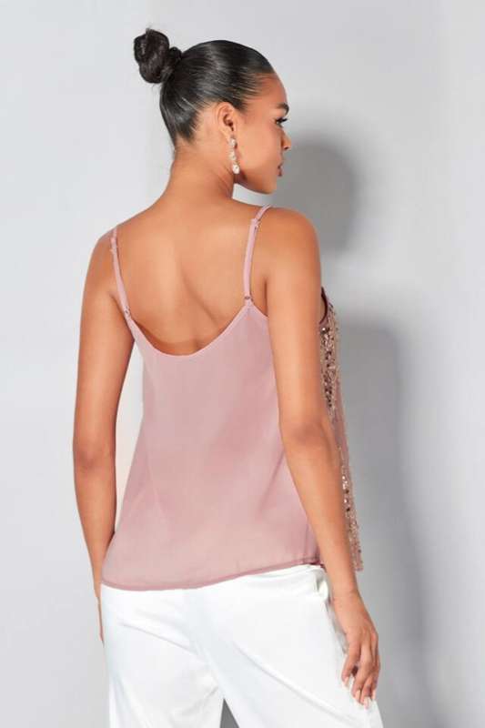 Sweetheart Sequins Cami Top