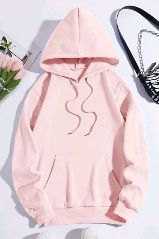 Hoodie - Baby Pink Color