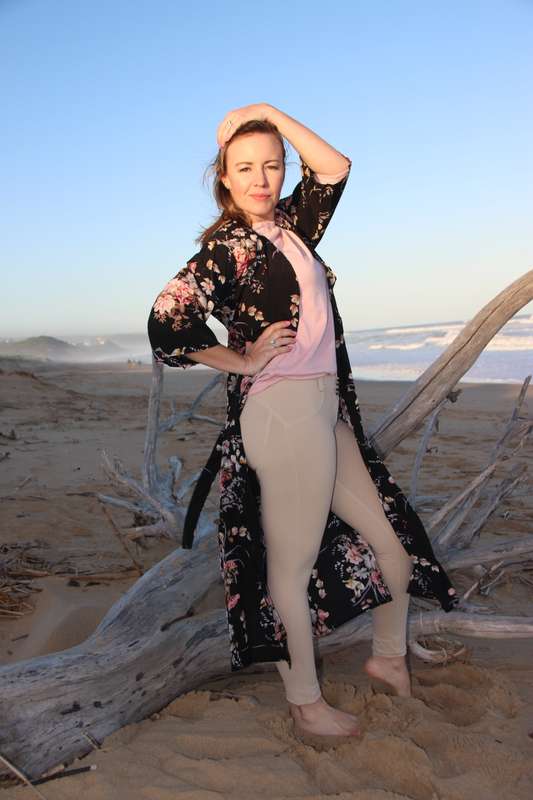 Floral Print Belted Kimono