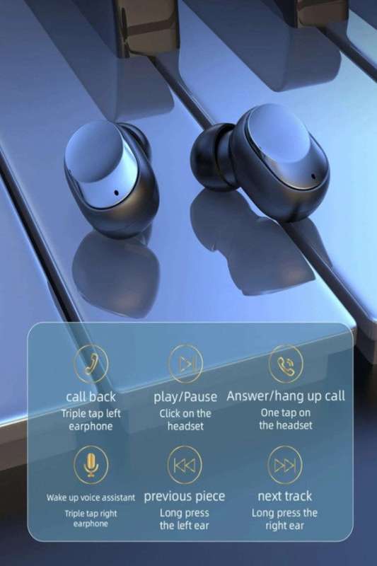 Noise Cancelling In-Ear With AI Voice Assistant,  Wireless Earphone