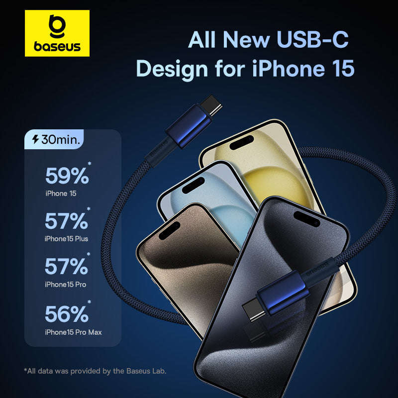 Baseus Tungsten Gold Fast Charging Data Cable Type C to Type C 100W