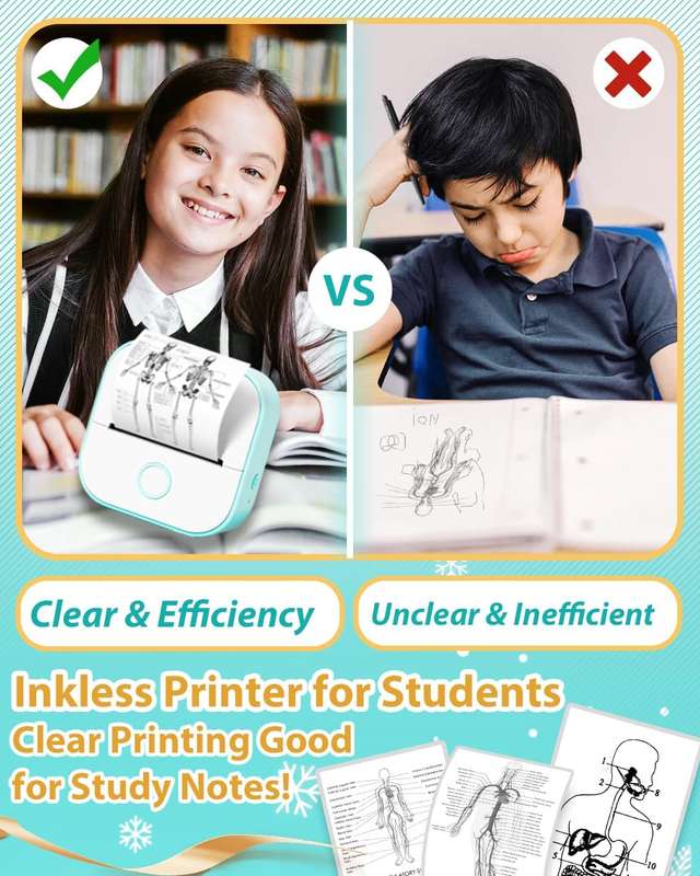 Phomemo-T02-Inkless Mini Printer- or Note & Tips in Home & School
