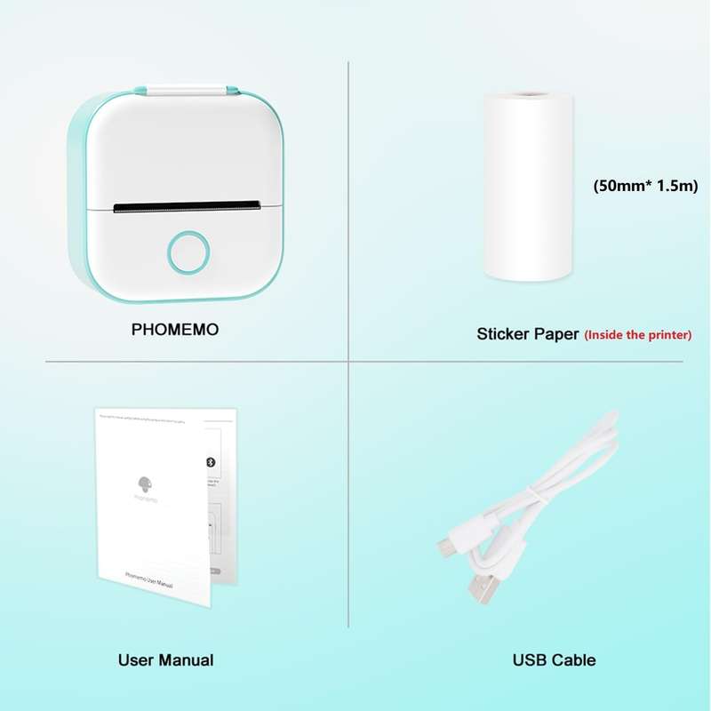 Phomemo-T02-Inkless Mini Printer- or Note & Tips in Home & School