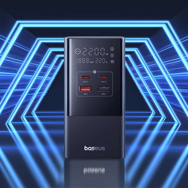 Baseus PowerCombo Tower - 35W (3AC+2U+2C) Power Strip - For Office & Home