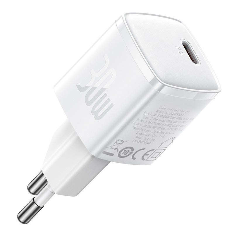 Baseus Cube Pro EU Type-C 30W Fast Charger - For Smartphones & Tablets