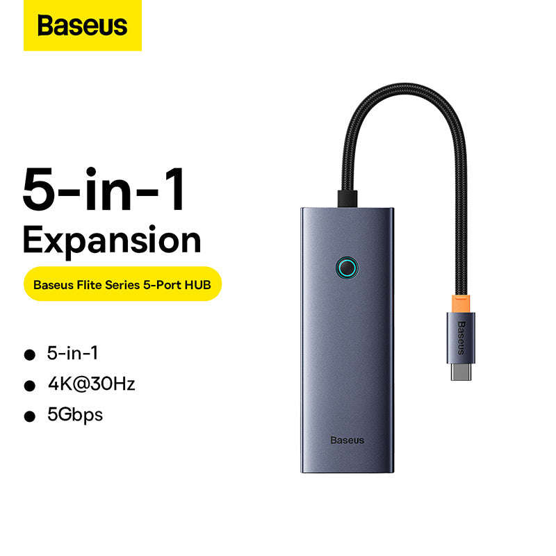 Baseus Ultrajoy 5-in-1 USB Hub (1xHDMI 4K@30Hz + 4xUSB 3.0)
