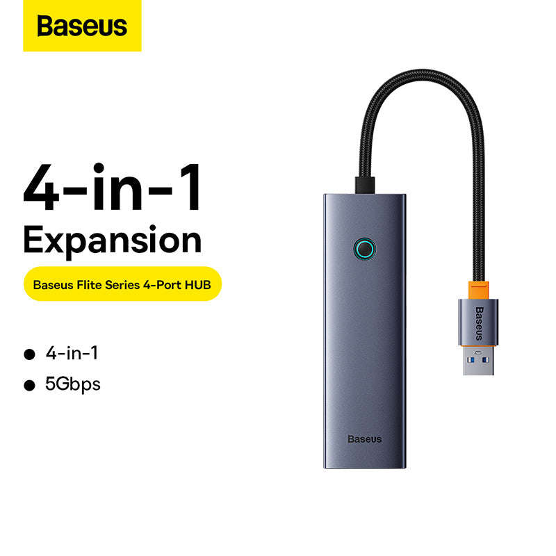 Baseus Ultrajoy Series 4-Port USB 3.0 Smart HUB