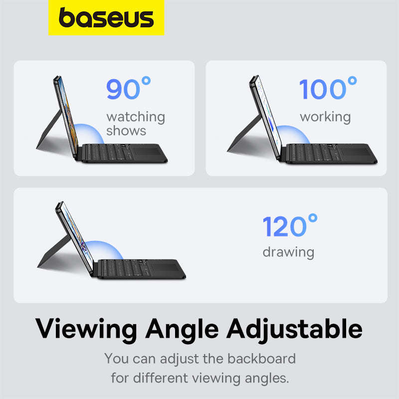 Baseus Brilliance Series Detachable Magnetic Keyboard Case for Pad 10 (2022) 10.9, Cluster Black ...