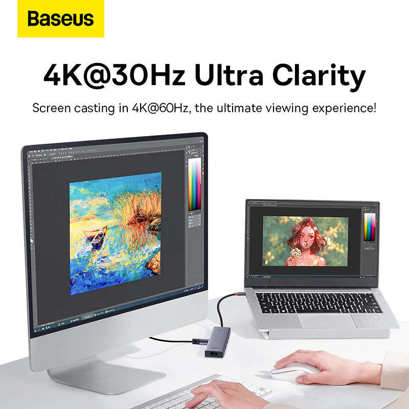 Baseus Ultrajoy 5-in-1 USB Hub (1xHDMI 4K@30Hz + 4xUSB 3.0)