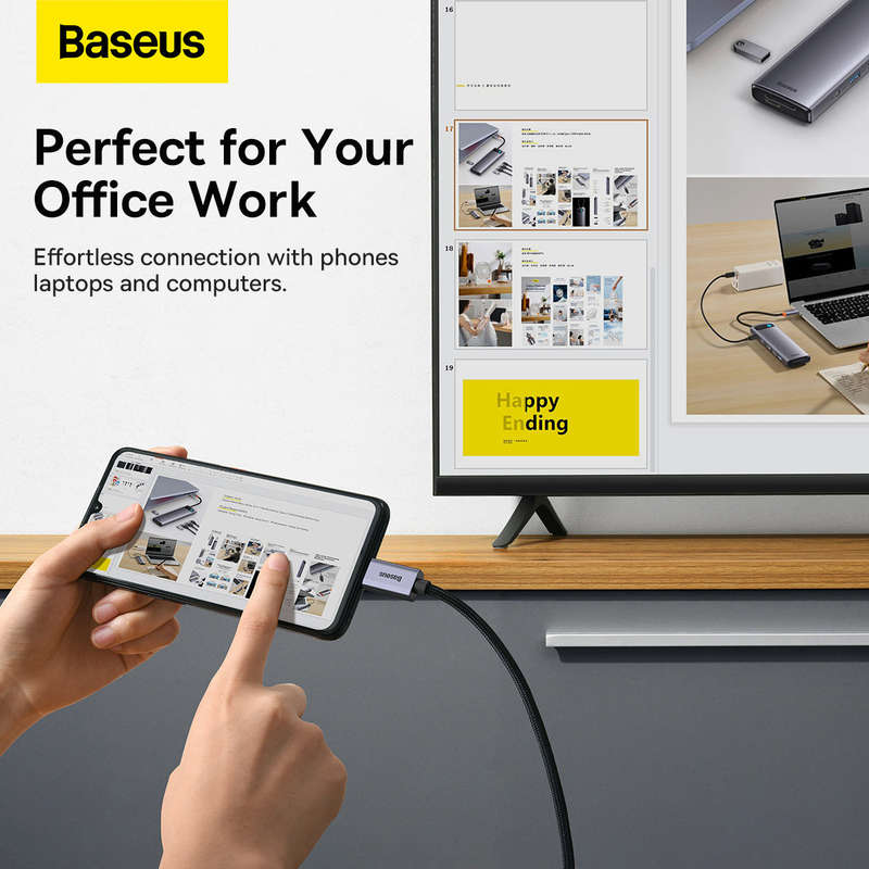 Baseus High Definition Series Type-C to HDMI 2.0 4K 60Hz Adapter 1M Cable