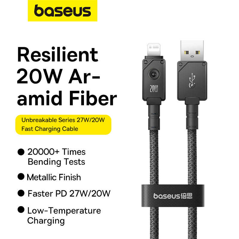 Baseus Unbreakable Series Fast Charging Data Cable Type C to iP 20W