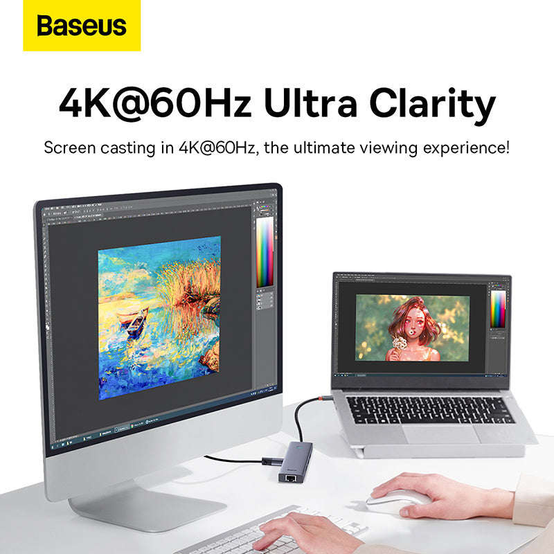 Baseus 6-in-1 Ultrajoy Series 6 Port Hub Type-C Docking Station