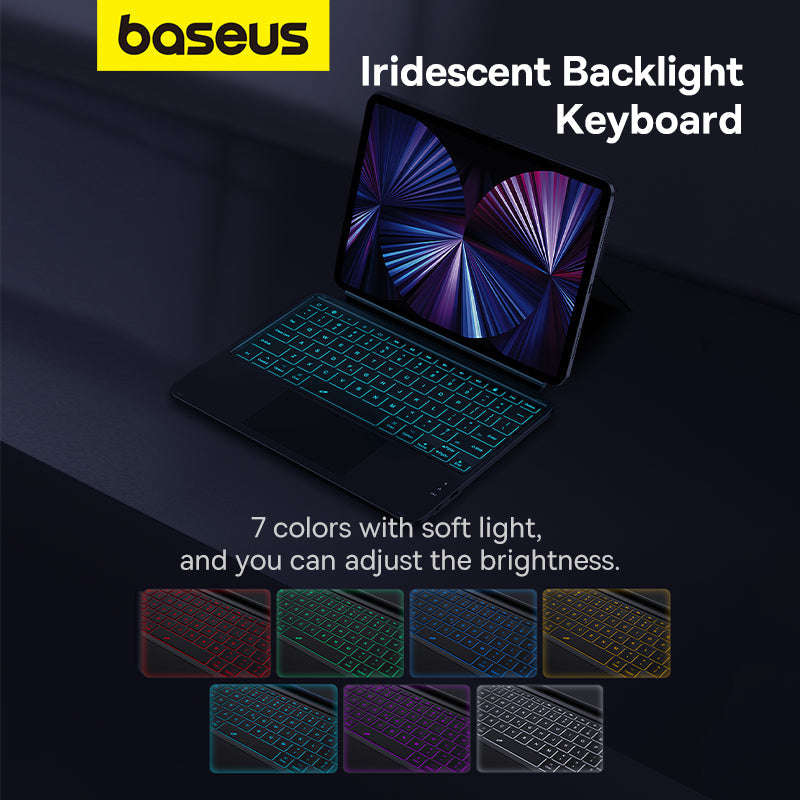 Baseus Brilliance Series Detachable Magnetic Keyboard Case for Pad 10 (2022) 10.9, Cluster Black ...