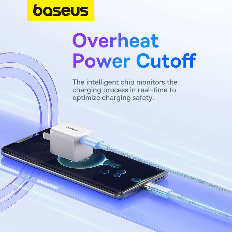 Baseus Explorer Series 1m Type - C Cable: 100W Fast Charge, Temp Control