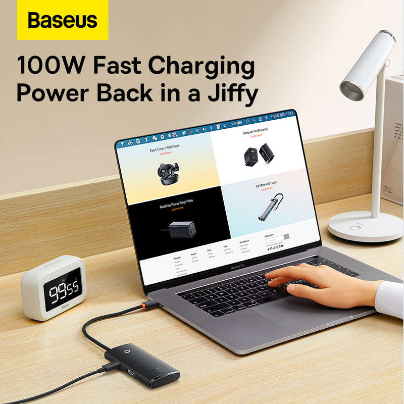 Baseus Lite Series 5-Port Type-C HUB Docking Station - Black