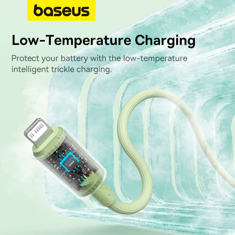 Baseus Habitat Series Fast Charging Cable Type C to iP 20W 1m Natural Green