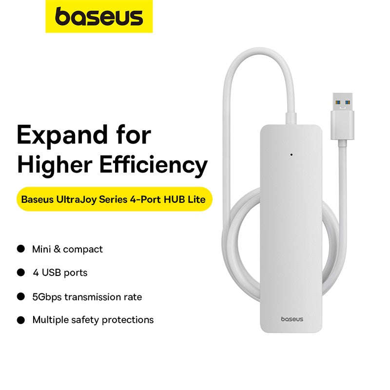Baseus Ultrajoy Series 4-in-1 Hub Adapter (100cm Cable) - with 4x USB 3.0 ports