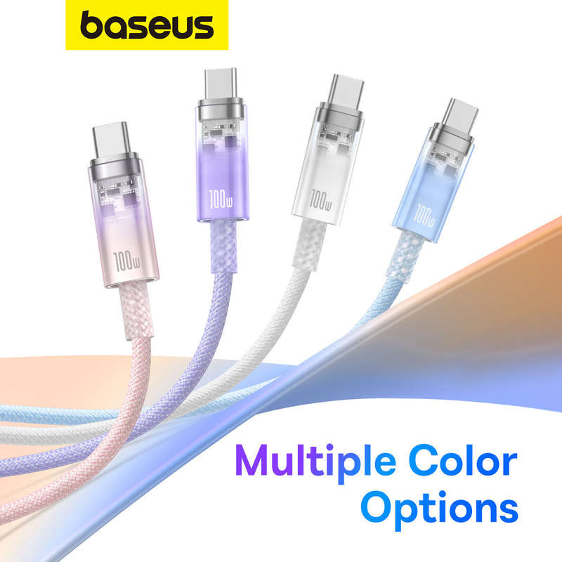 Baseus Explorer Series 1m Type - C Cable: 100W Fast Charge, Temp Control