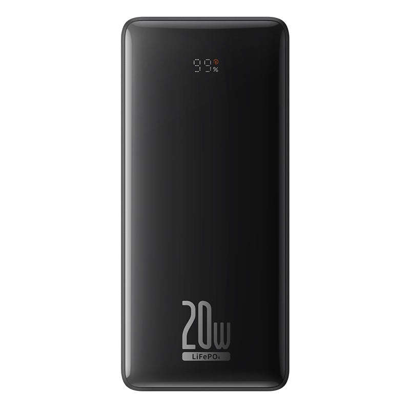 Baseus LiFePO4 Digital Display Power Bank 18400mAh 20W Cluster Black (With Simple Series Charging...