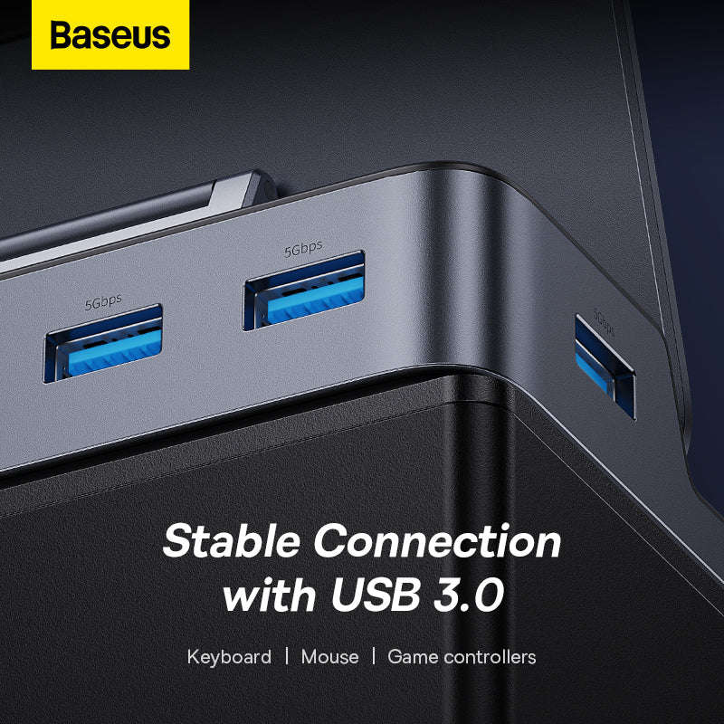 Baseus GamerX Series 6-Port Type C HUB Space Grey Type C to HDMI4K@60Hz