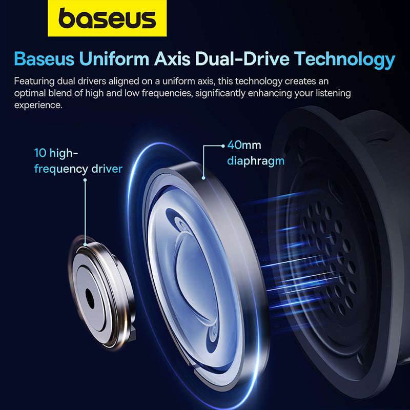 Baseus - AeQur GH02 - Wireless Gaming Headphones - Low Latency, Bluetooth 5.3 - Gaming, Entertain...