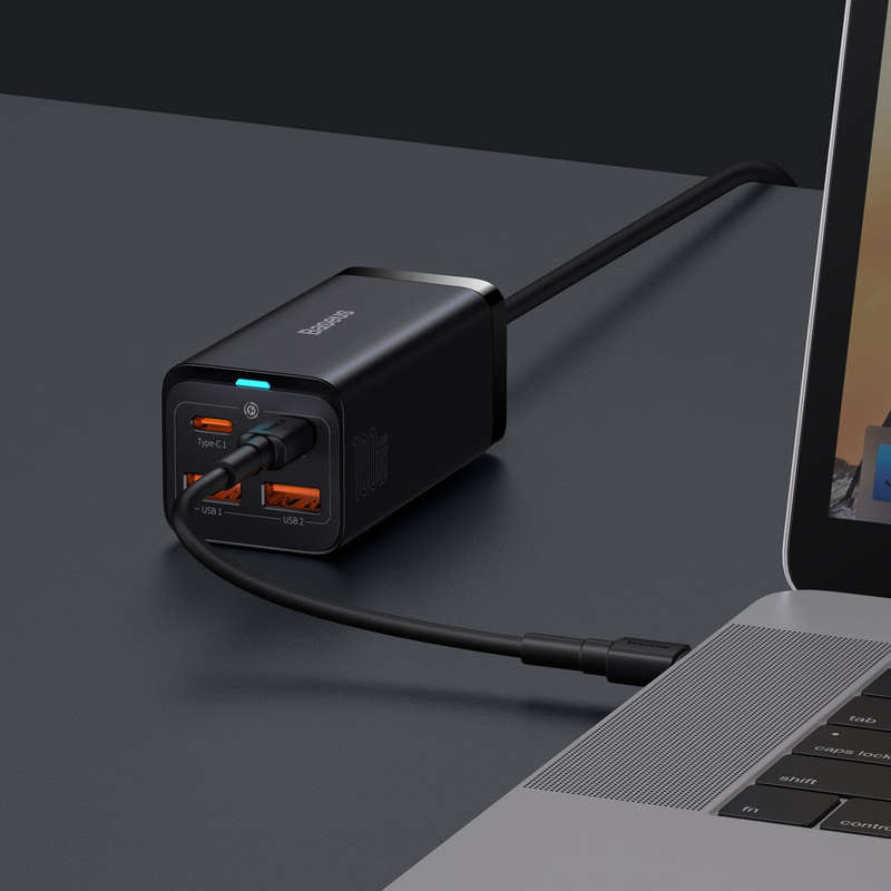 Baseus GaN3 Pro Desktop Fast Charger 2 USB-Type C + 2 USB-A 100W - EU