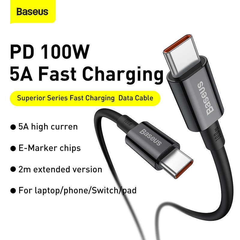 Baseus Superior Series Fast Charging Data Cable Type C to Type C 100W