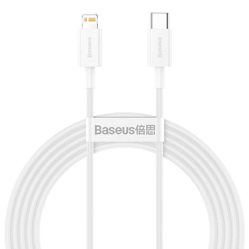 Baseus Superior Series Fast Charging Data Cable Type C to iOS PD 20W 2M White