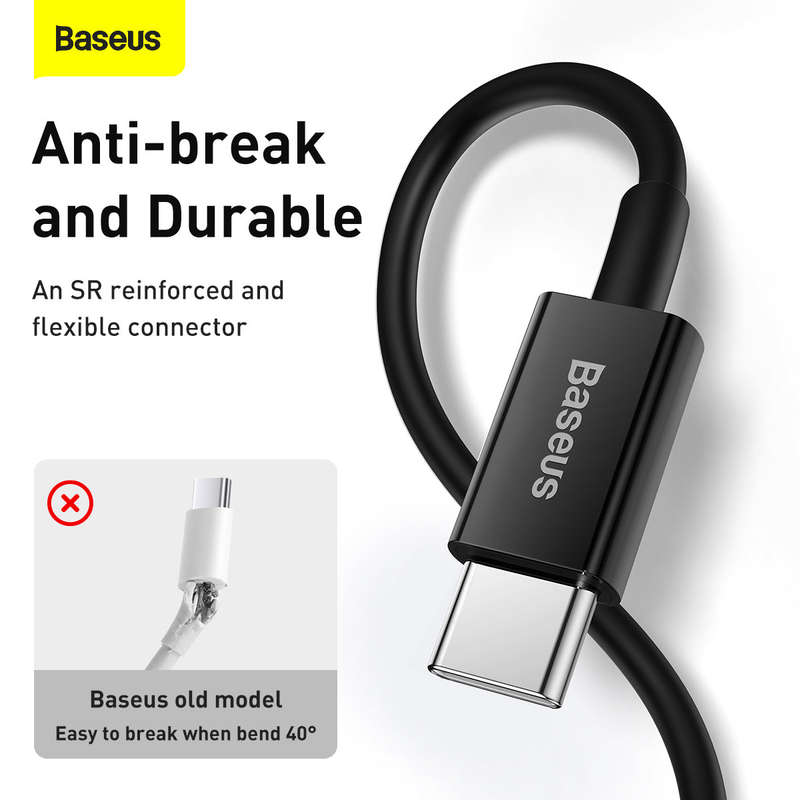 Baseus Superior Series Fast Charging Data Cable USB to iOS 2.4A 1M Black
