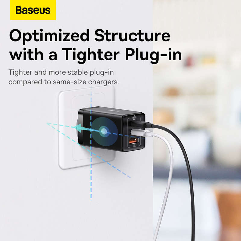 Baseus GaN5 Pro Fast Charger 2C+U 65W EU Adapter