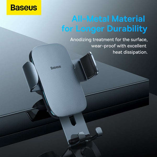 Baseus Metal Age ¢ò Gravity Car Mount (Round Air Vent Version) Dark Grey