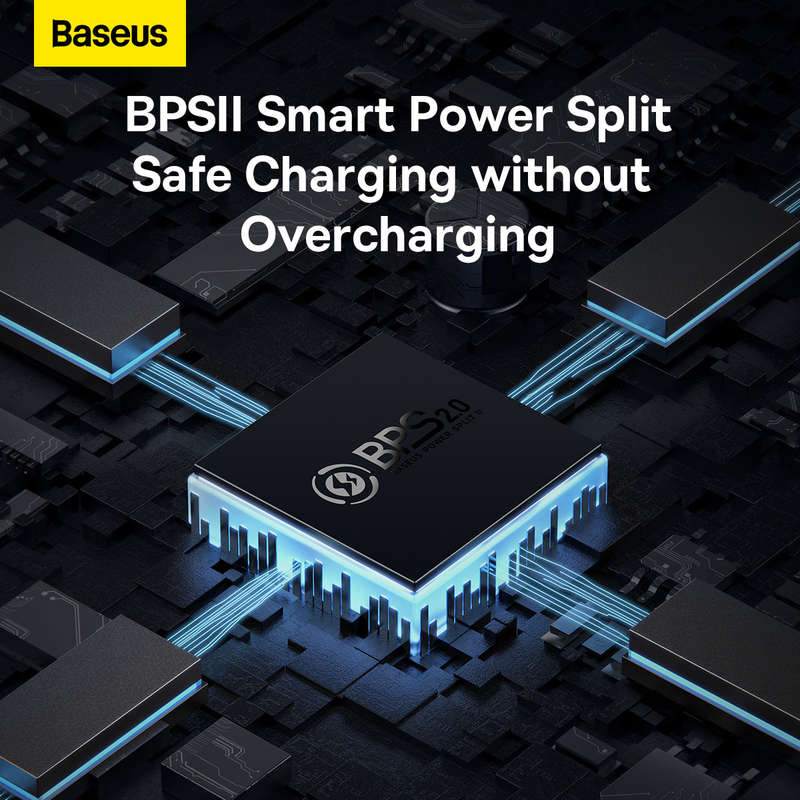 Baseus GaN5 Pro - 65W 3 - Port (2C1A) EU Fast Charger - For Mobile Devices